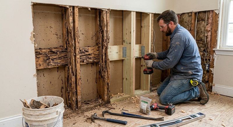 Termite Damage Restoration in Wilmington, NC